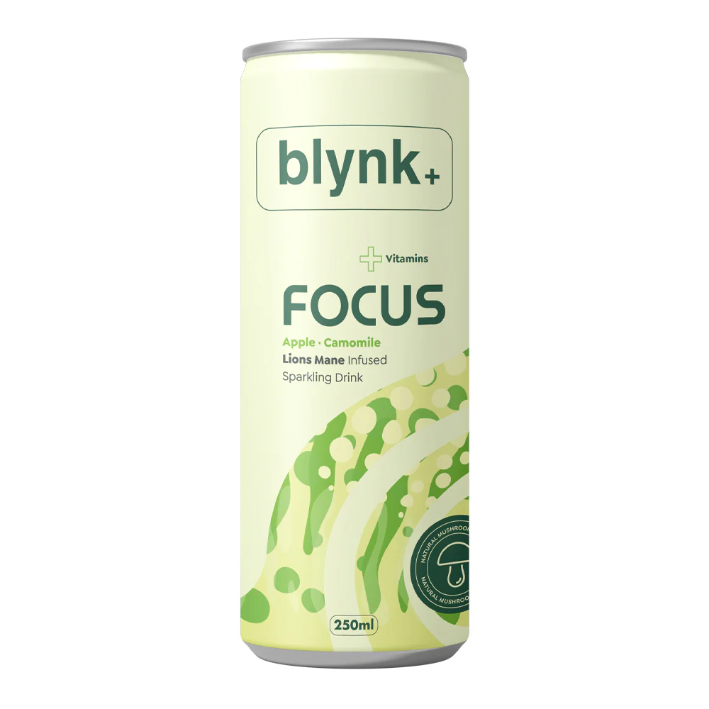 Blynk+ Focus Lion's Mane Infused Sparkling Drink