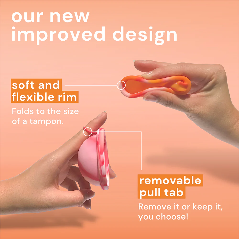 Bodyotics Comfidisc Menstrual Discs with Ring  - Orange - Image 3