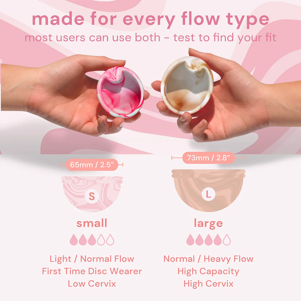 Bodyotics Comfidisc Menstrual Discs with Ring - Pink - Image 4