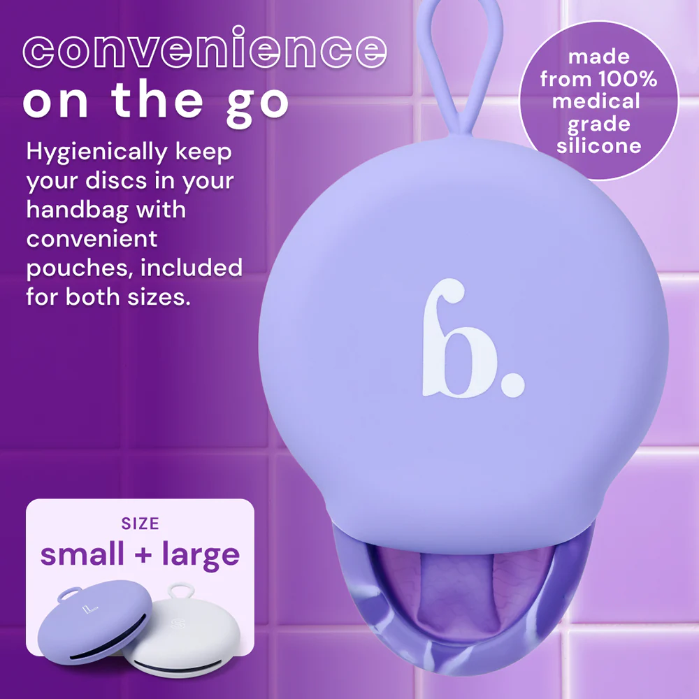 Bodyotics Comfidisc Menstrual Discs with String - Purple - Image 4
