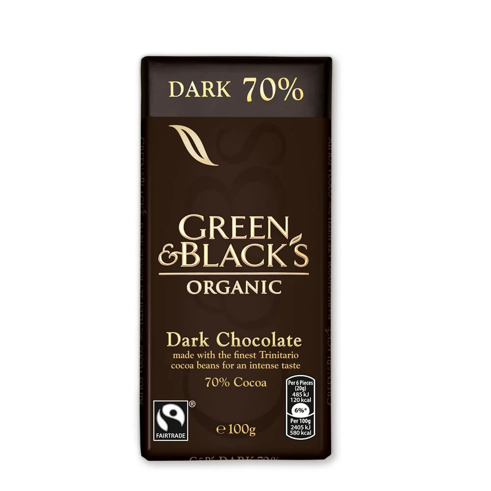 Green & Black's Organic Dark Chocolate (70%)