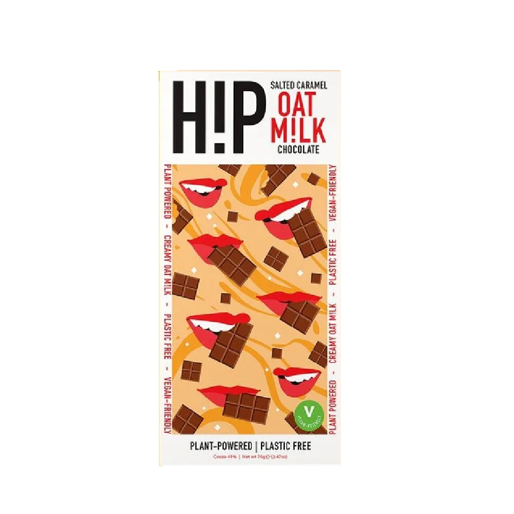 H!P Salted Caramel Oat Milk Chocolate Bar