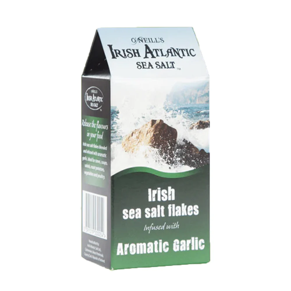 Irish Atlantic Sea Salt Flakes With Garlic