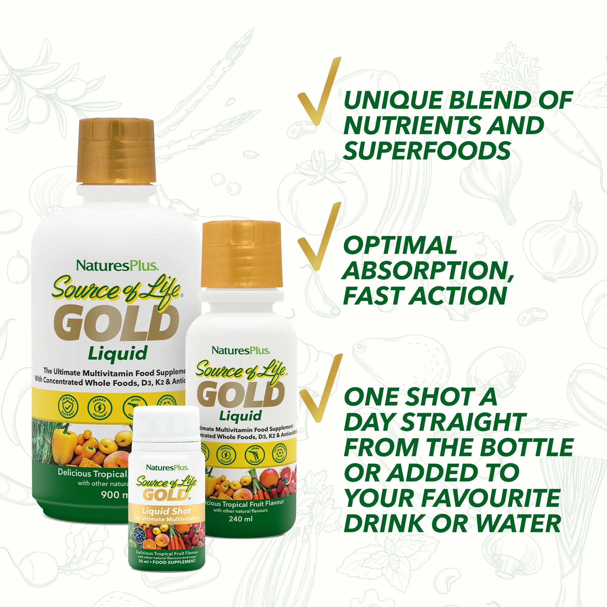 Nature's Plus Source Of Life GOLD Liquid - 236ml - Image 3