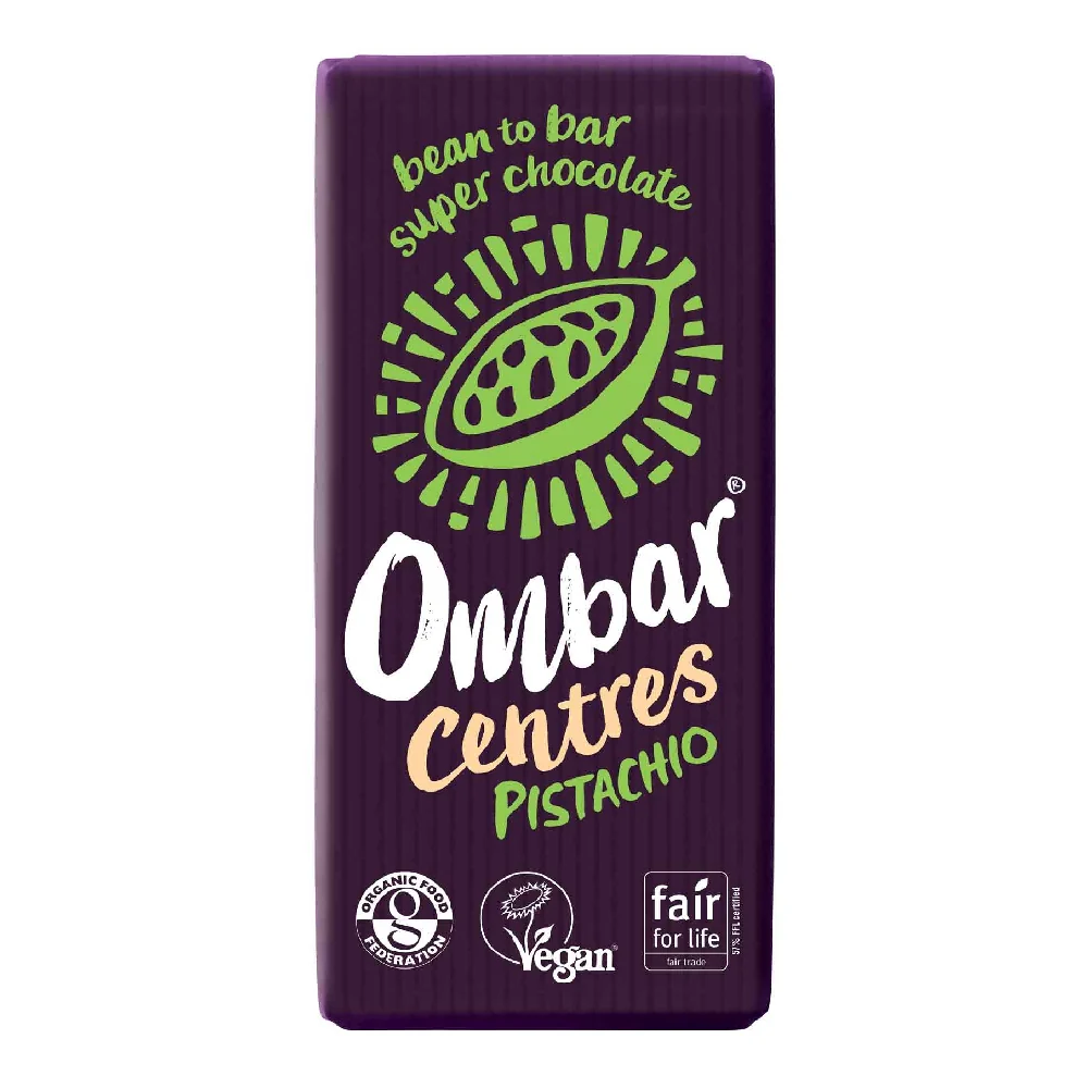 Ombar Centres - Pistachio Chocolate Bar