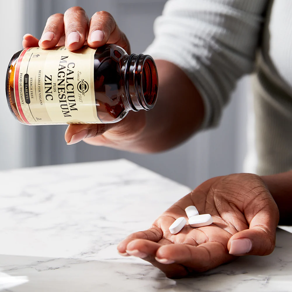 Solgar Calcium, Magnesium Plus Zinc Tablets - Image 3