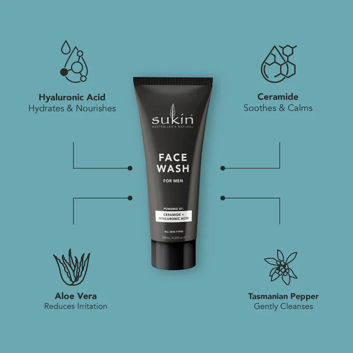 Sukin Face Wash For Men - Image 2
