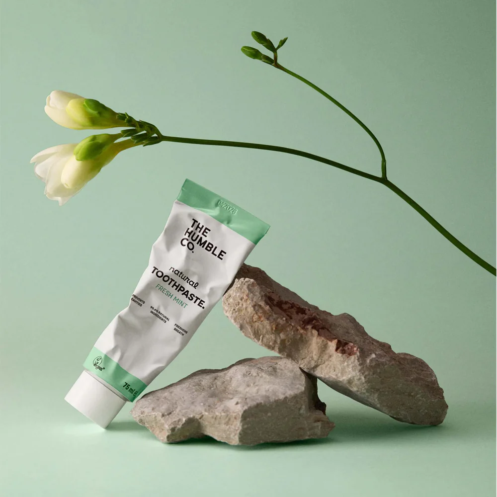 The Humble Co Natural Toothpaste - Fresh Mint with Fluoride - Image 2