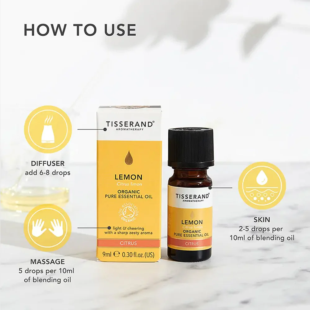 Tisserand Organic Lemon Essential Oil - Image 2