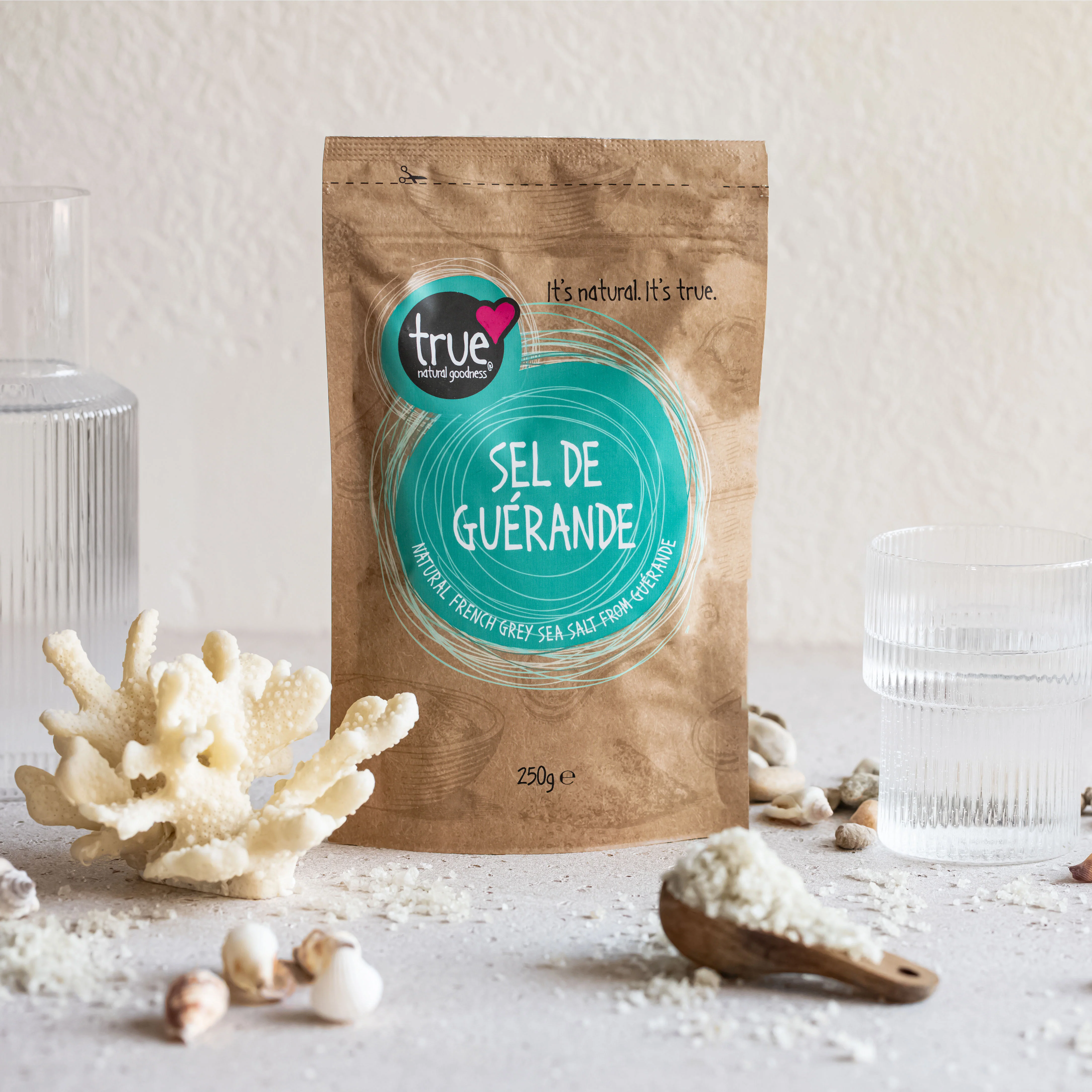 True Natural Goodness Sel De Guérande Sea Salt (French Grey Sea Salt) - 750g - Image 2