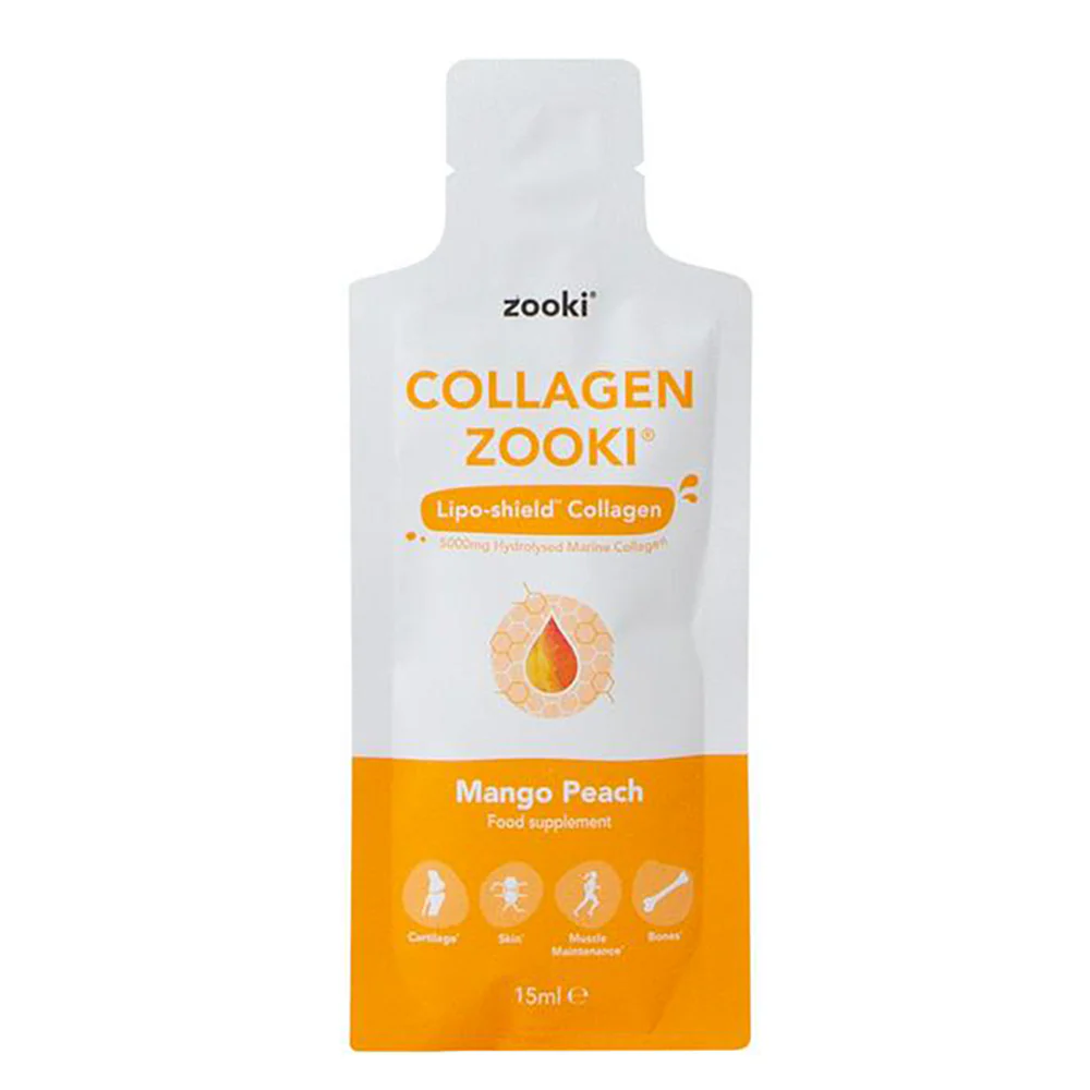Zooki Collagen Liquid Sachets Mango Peach - Image 2